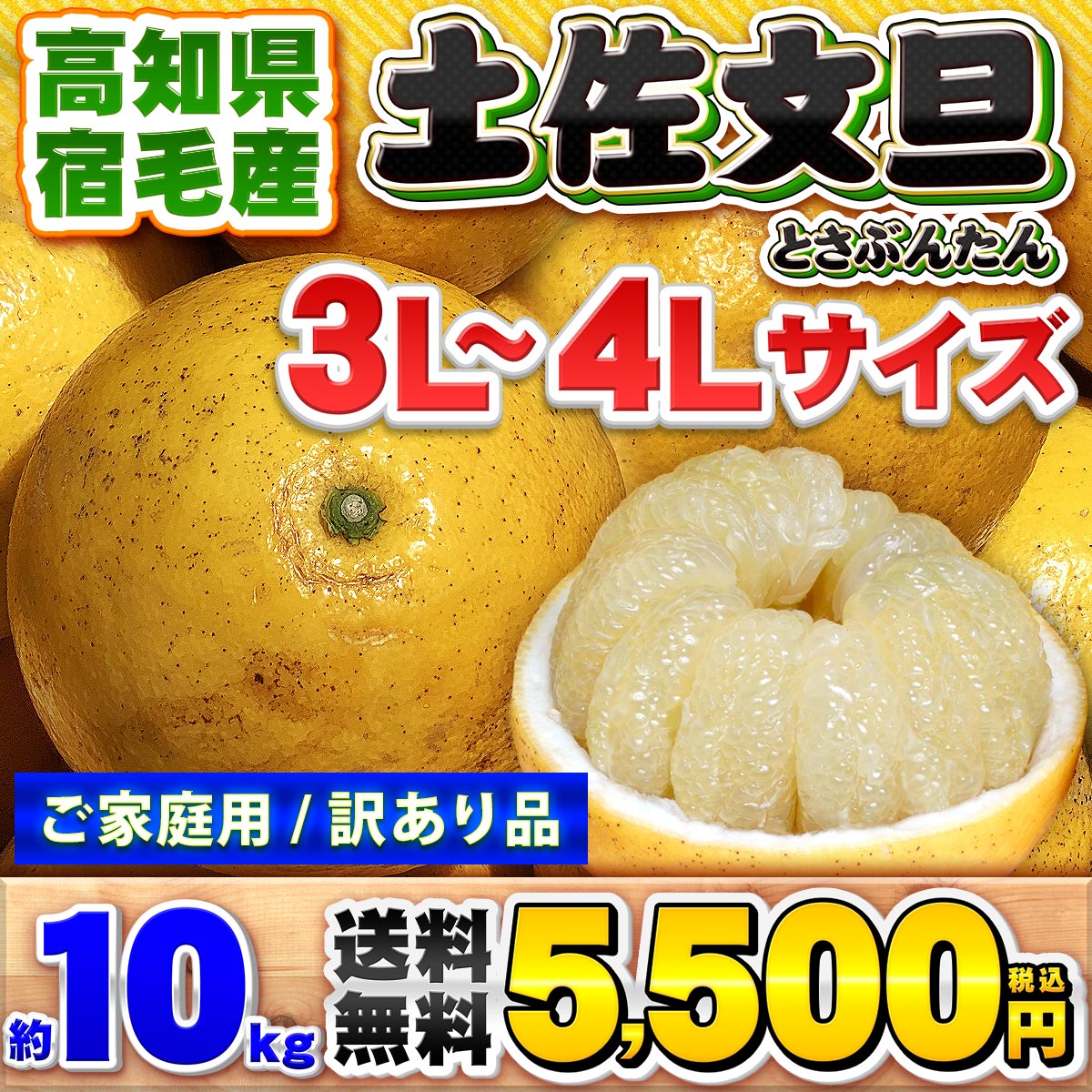 高知県産 土佐文旦3L-4Lサイズ