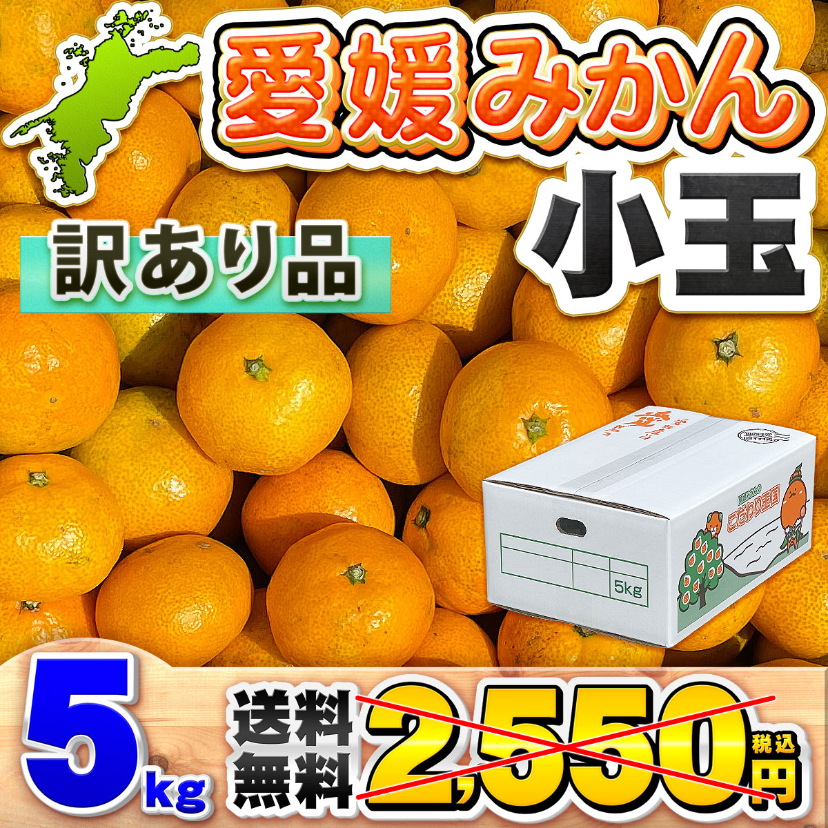 訳あり小玉みかん5kg